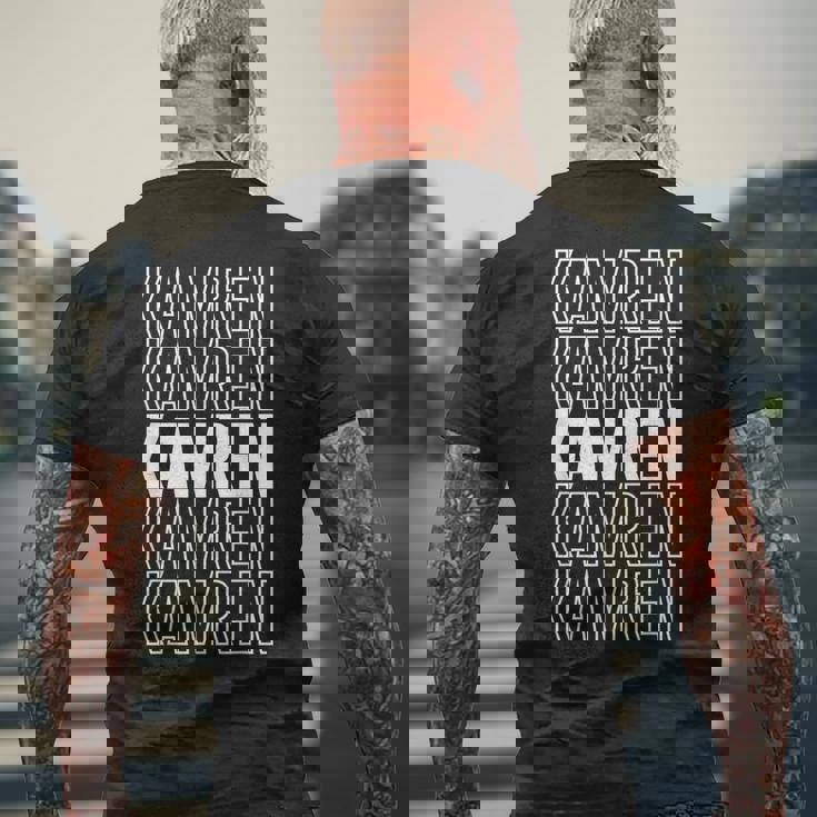 カムレン メンズTシャツ バックプリント 高齢者への贈り物