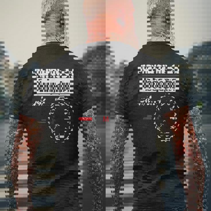 カメラカメラマン 写真家 メンズTシャツ バックプリント 高齢者への贈り物