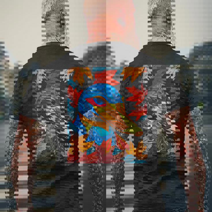 カモノハシ 動物 モチーフ イラスト カモノハシ メンズTシャツ バックプリント 高齢者への贈り物