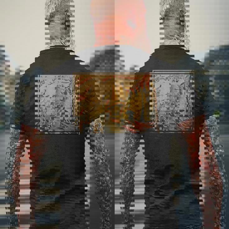 カリガリ博士の内閣ポスター1919 メンズTシャツ バックプリント 高齢者への贈り物