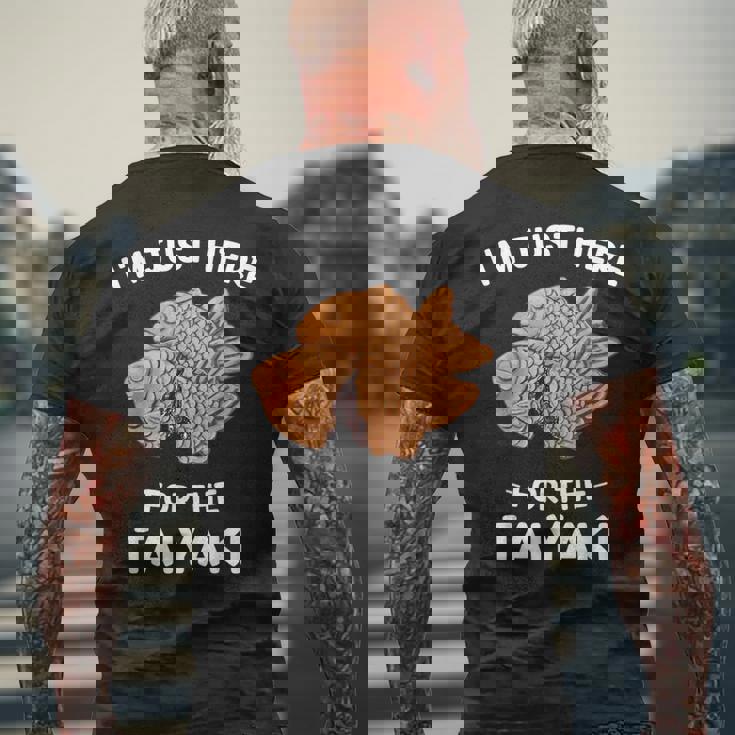 カワイイ かわいい たい焼き I'm Just Here For The Taiyaki メンズTシャツ バックプリント 高齢者への贈り物