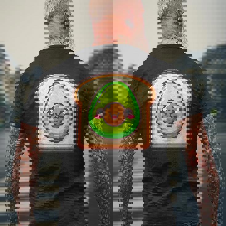 カワイイ アボカドトースト メンズTシャツ バックプリント 高齢者への贈り物