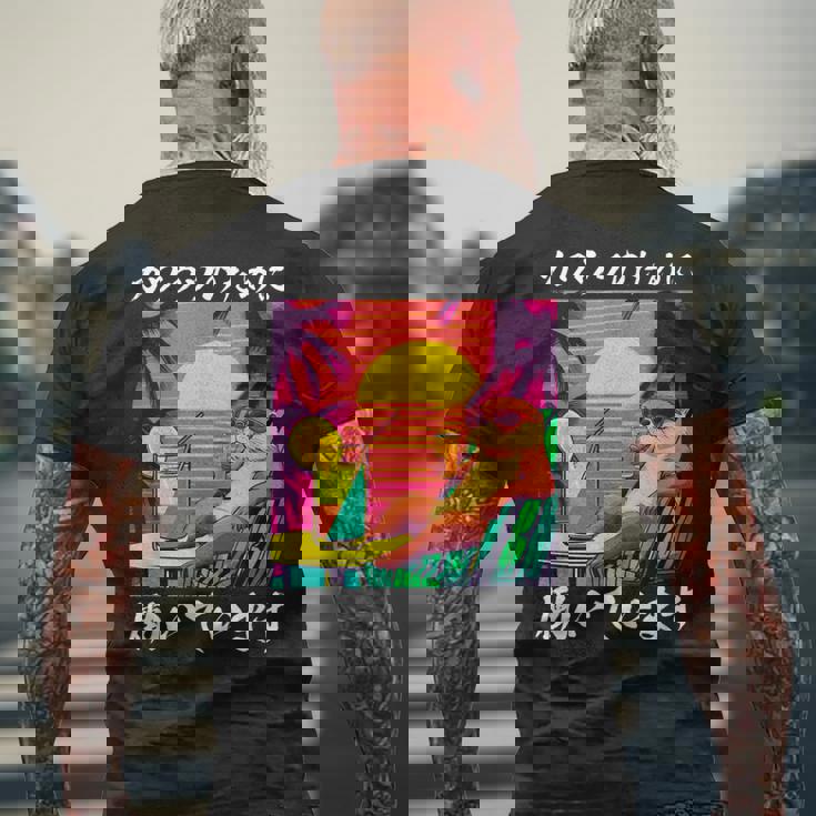 カワウソ 面白いtシャツ 面白い メンズ キッズ グッズ おもしろ 服 ネタ 動物 イラスト かわいい メンズTシャツ バックプリント 高齢者への贈り物