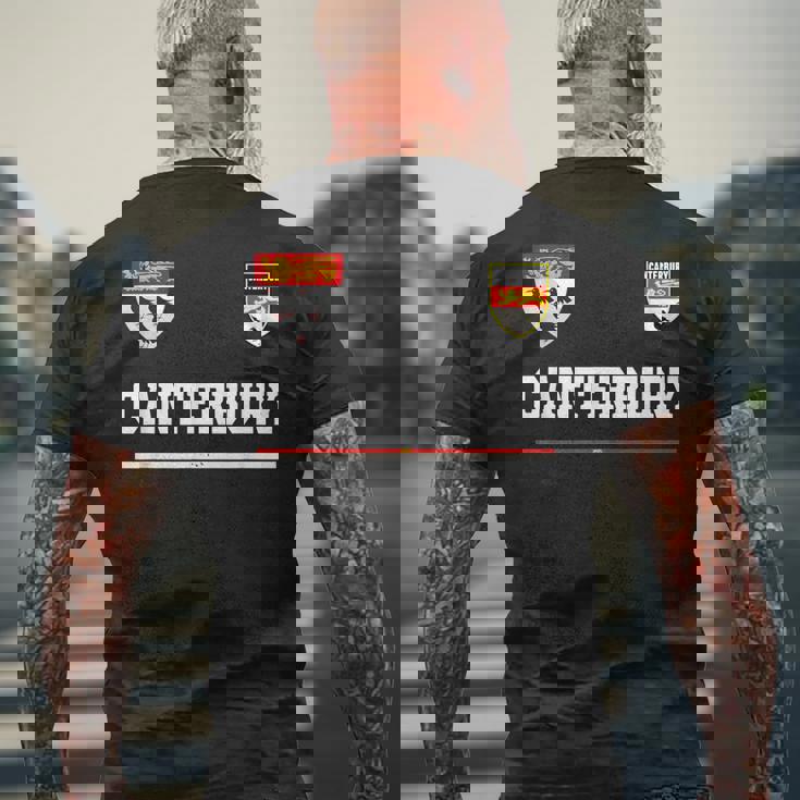 カンタベリースポーツサッカージャージ フラッグ フットボール メンズTシャツ バックプリント 高齢者への贈り物