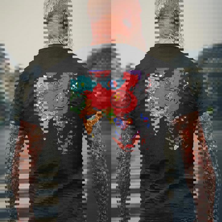 カントリーボール アジア メンズTシャツ バックプリント 高齢者への贈り物