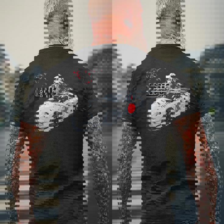 カーストリートドリフティングワイドボディスラミングjdmスー メンズTシャツ バックプリント 高齢者への贈り物