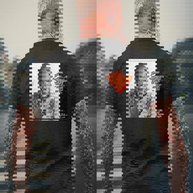 カーティスメイフィールド_001 メンズTシャツ バックプリント 高齢者への贈り物