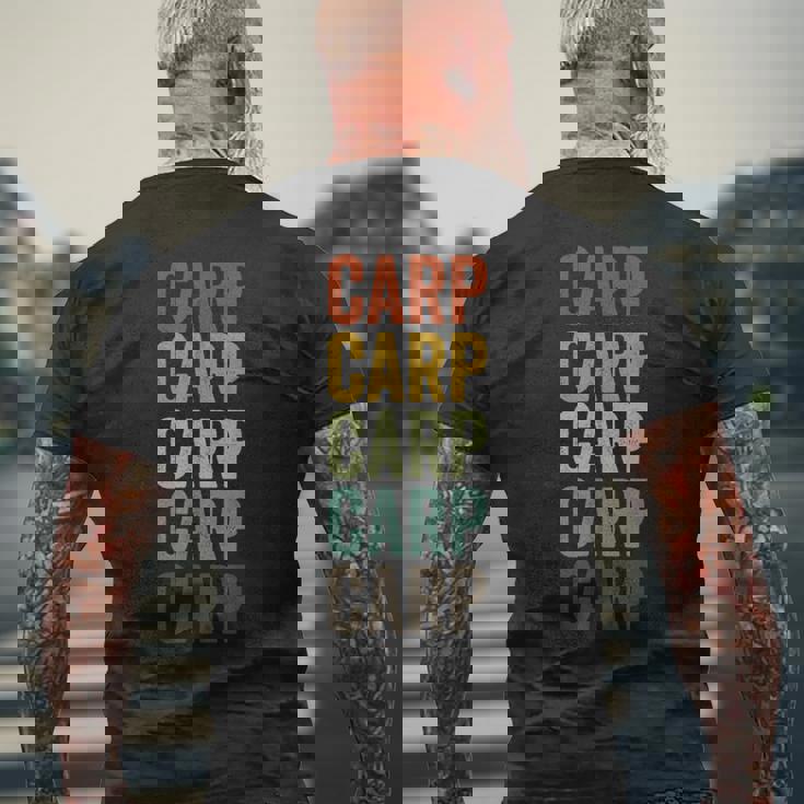 カープ レトロ メンズTシャツ バックプリント 高齢者への贈り物