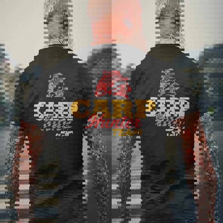 カープハンターチームi カープフィッシャーマンi カープフィッシング メンズTシャツ バックプリント 高齢者への贈り物