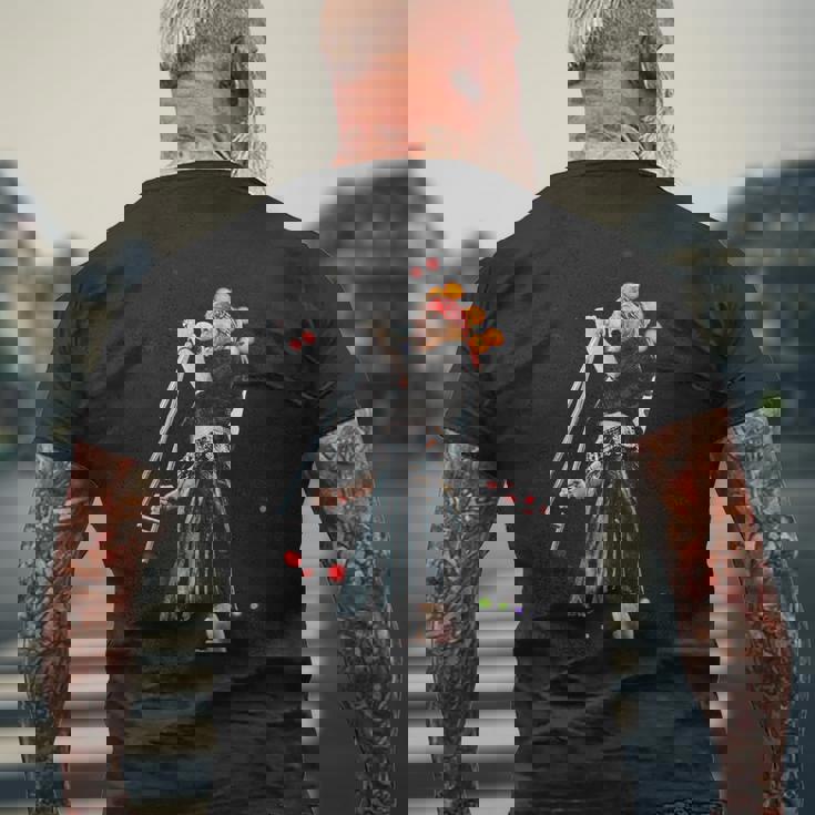 ガンズ・アンド・ローゼズアクセル・ローズフレディ・マーキュリー・コンサート 1992 メンズTシャツ バックプリント 高齢者への贈り物