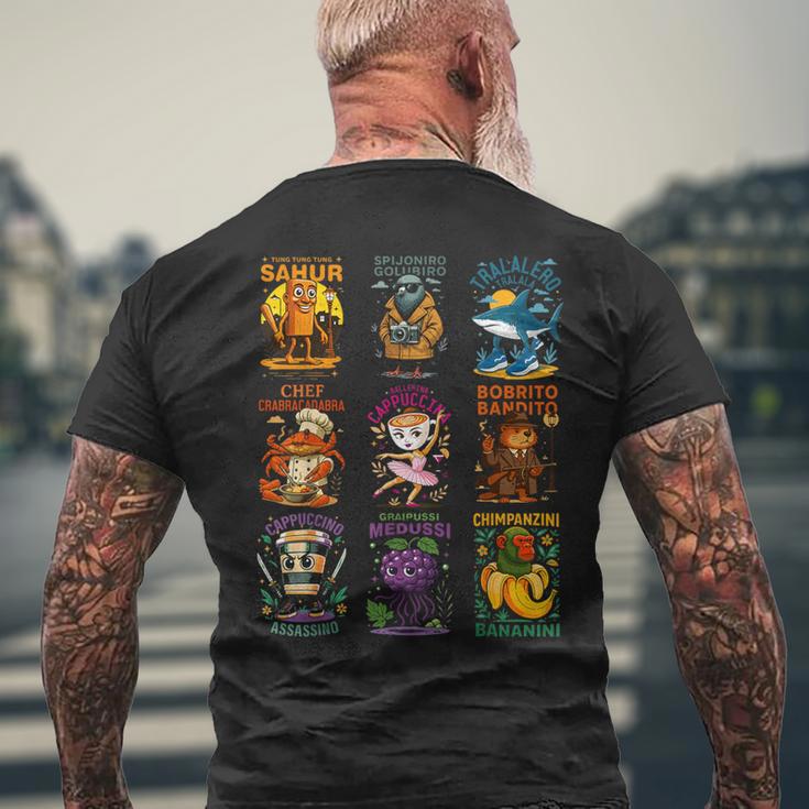 キッズ トップフェイバリット イタリアンブレインロットコレクション Ai生成 メンズTシャツ バックプリント 高齢者への贈り物