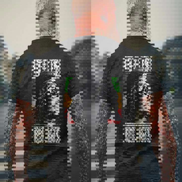 キム・ゴットレイブ・ウォーカーによるピーター・トッシュの平等な権利写真 メンズTシャツ バックプリント 高齢者への贈り物