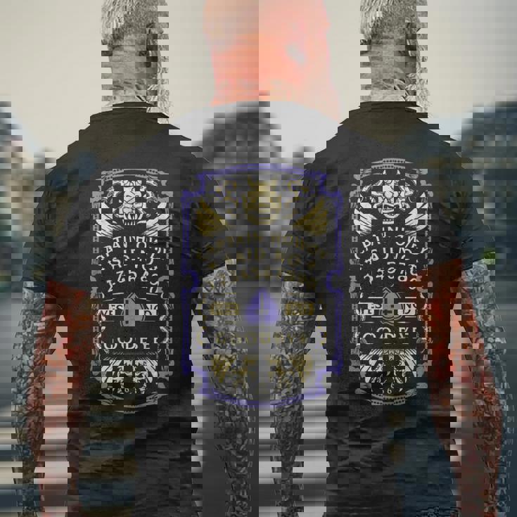 キャプテン・ハウディ エクソシスト スピートボード Pazuzu Occult メンズTシャツ バックプリント 高齢者への贈り物