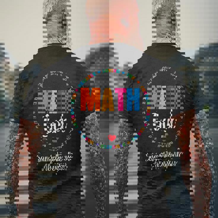 キュートな数学コーチティーシャツ 数学オタク メンズTシャツ バックプリント 高齢者への贈り物