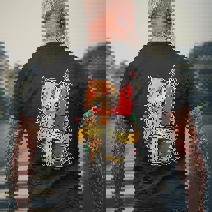 キューピー ベビーリップスティック×オンリーユー × かわいいキューピー人形 メンズTシャツ バックプリント 高齢者への贈り物