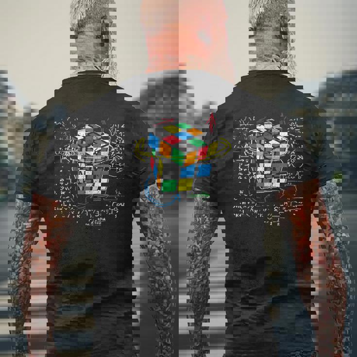 キューブマジック 数学方程式 メンズTシャツ バックプリント 高齢者への贈り物