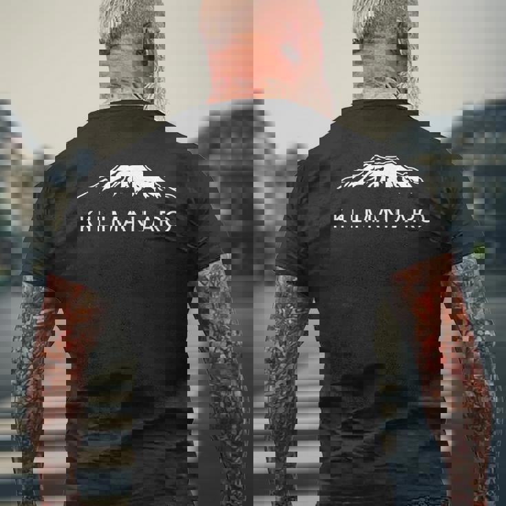 キリマンジャロ メンズTシャツ バックプリント 高齢者への贈り物