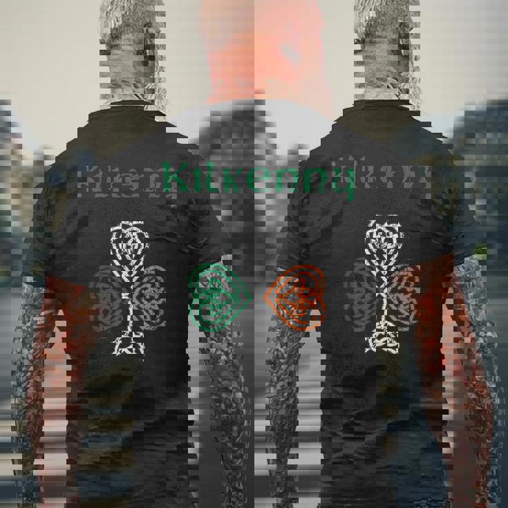 キルケニー州 シャムロック アイルランド国旗 クレイックと天井 メンズTシャツ バックプリント 高齢者への贈り物