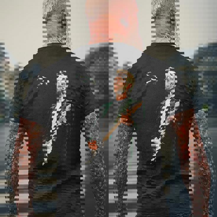 ギタリスト エリック・クラプトン・ブルース ライヴ・シェフィールド 1993 メンズTシャツ バックプリント 高齢者への贈り物