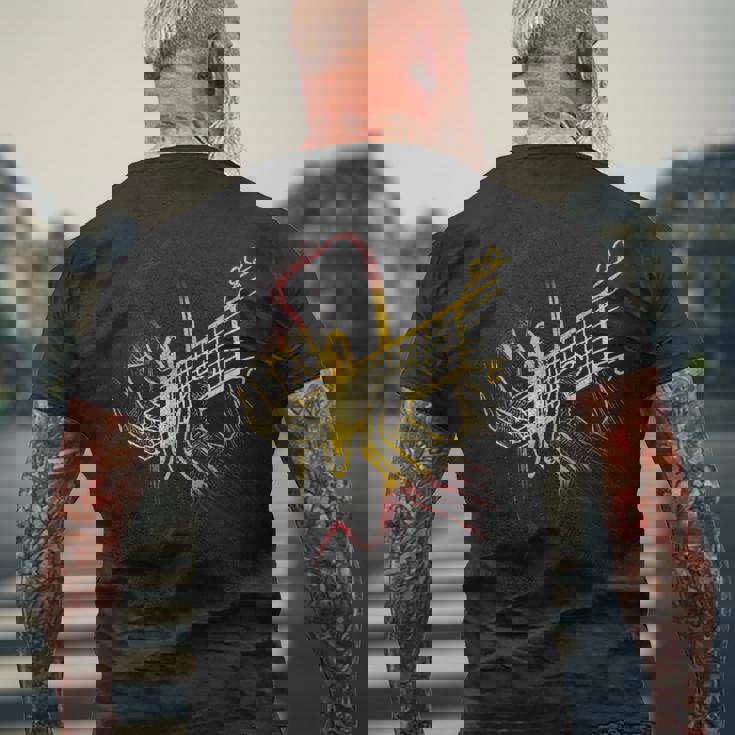 ギターシャツ アコースティックギター ヴィンテージギター メンズTシャツ バックプリント 高齢者への贈り物