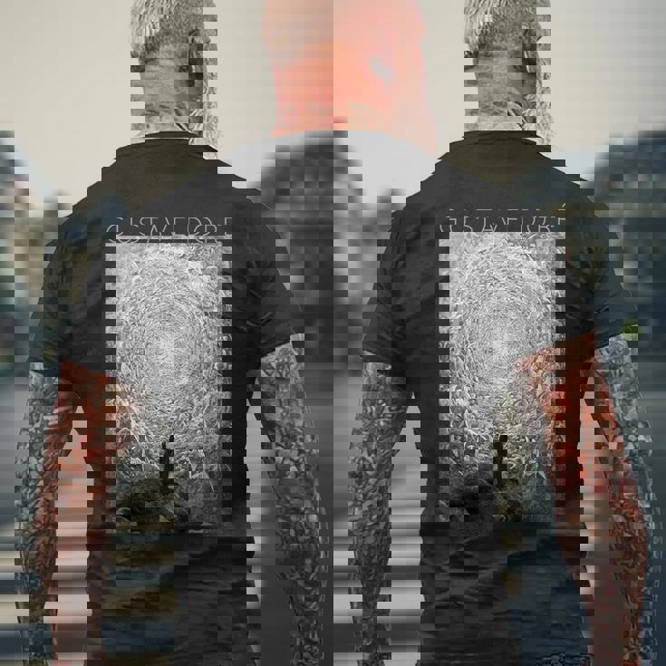 ギュスターヴ・ドレ ダンテとベアトリスは神を見る 芸術家のための芸術 メンズTシャツ バックプリント 高齢者への贈り物