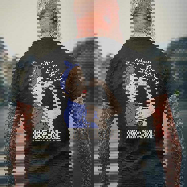 ギラン・バレー症候群啓発戦士 割れない彼女 メンズTシャツ バックプリント 高齢者への贈り物