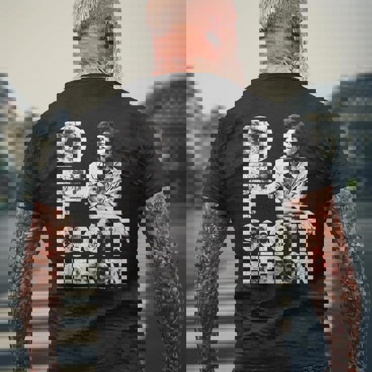 ギルスコットヘロン_003 メンズTシャツ バックプリント 高齢者への贈り物