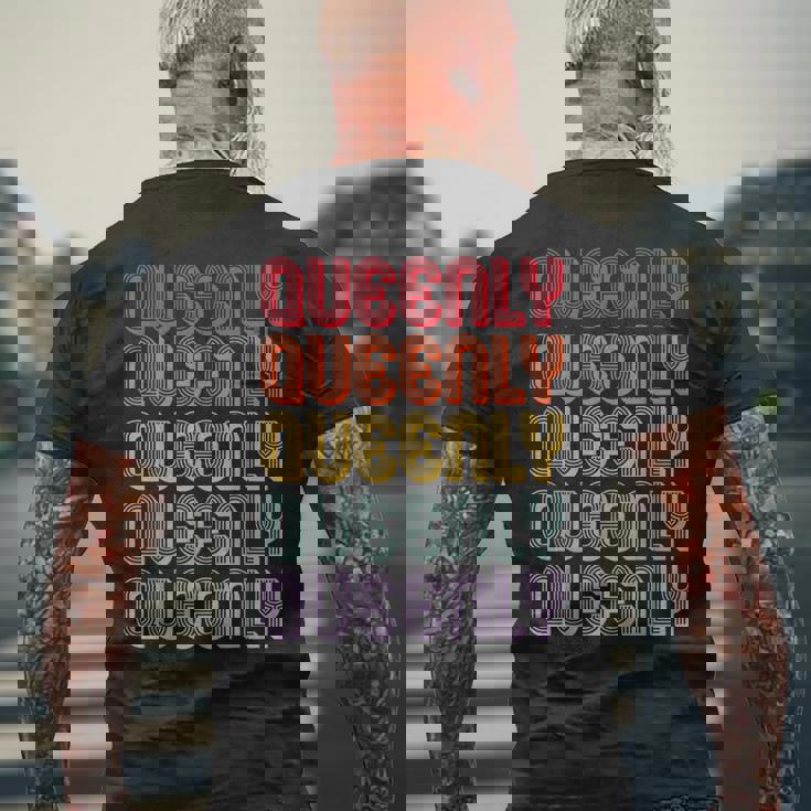 クィーンリー メンズTシャツ バックプリント 高齢者への贈り物