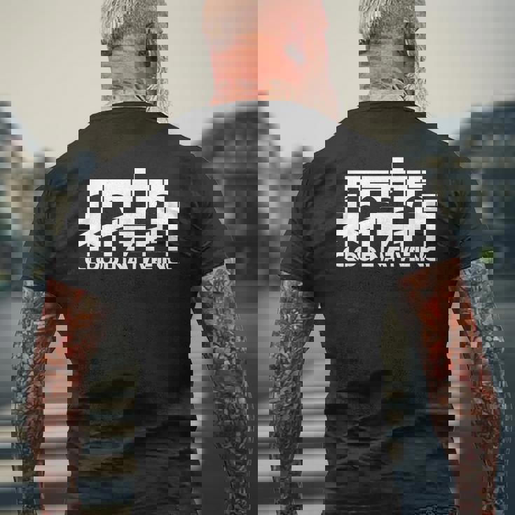 クラウドネイティブ公式 スタンダード ロゴ ホワイト メンズTシャツ バックプリント 高齢者への贈り物