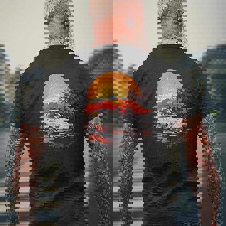 クラシック 240Z スポーツカー メンズTシャツ バックプリント 高齢者への贈り物