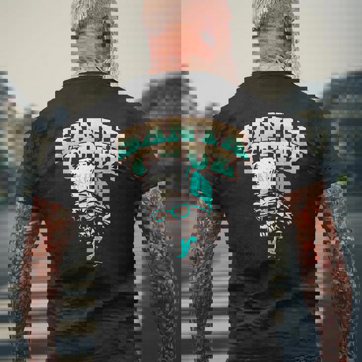 クラシック カリフォルニア スケーター サンタクルーズ メンズTシャツ バックプリント 高齢者への贈り物