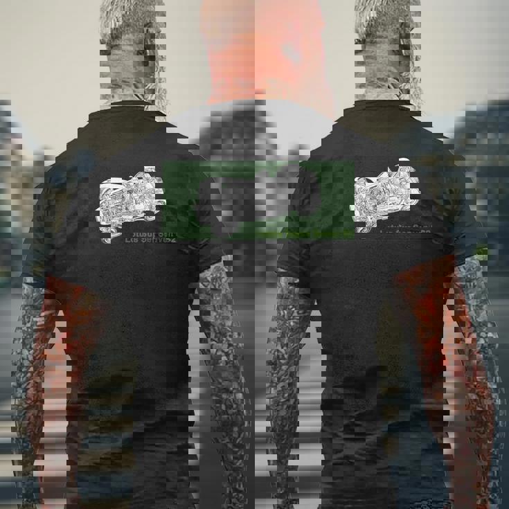 クラシック スーパーセブン2 コスワーススポーツカー コリンチャップマン メンズTシャツ バックプリント 高齢者への贈り物