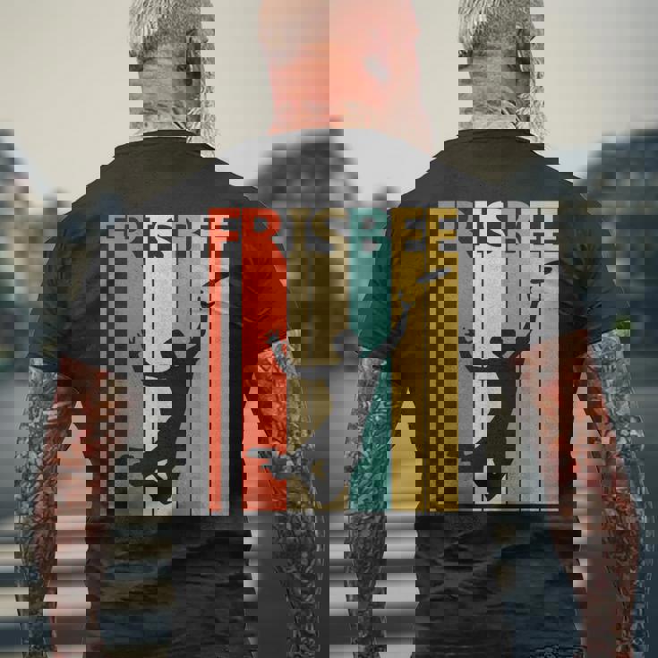 クラシック フリスビー スポーツ ヴィンテージ メンズTシャツ バックプリント 高齢者への贈り物