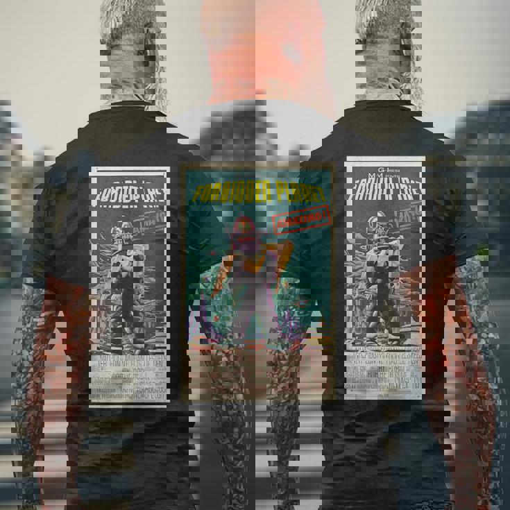 クラシックヴィンテージホラーレトロムービーポスターコレクターズtシャツ メンズTシャツ バックプリント 高齢者への贈り物