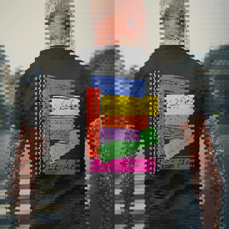 クラシック音楽作曲家 バッハ・ベートーヴェン・グスタフ・マーラー メンズTシャツ バックプリント 高齢者への贈り物