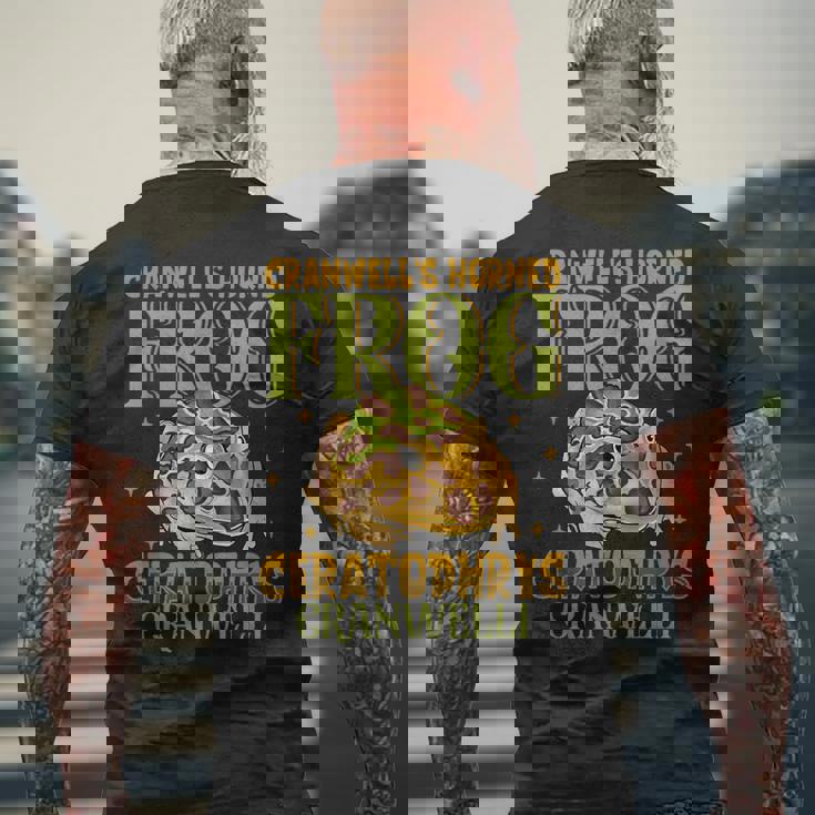 クランウェルツノガエル メンズTシャツ バックプリント 高齢者への贈り物