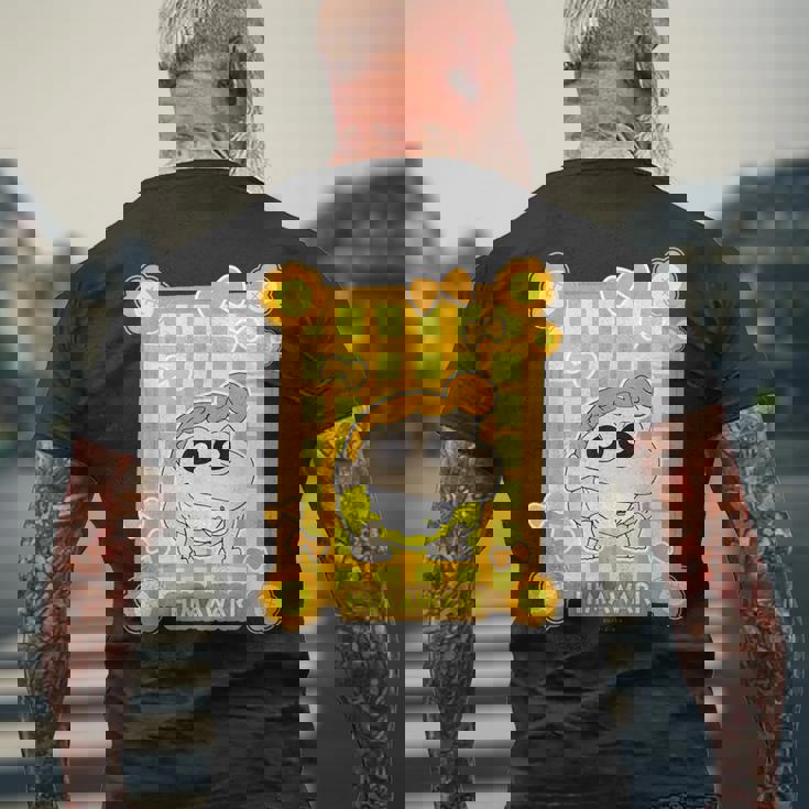 クレヨンしんちゃん ちょうちょとひまわり メンズTシャツ バックプリント 高齢者への贈り物