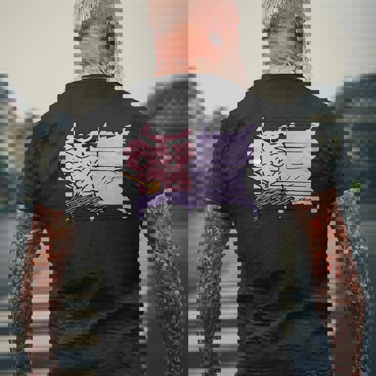 クレヨンしんちゃん ぶりぶりざえもん 瞬間移動 メンズTシャツ バックプリント 高齢者への贈り物