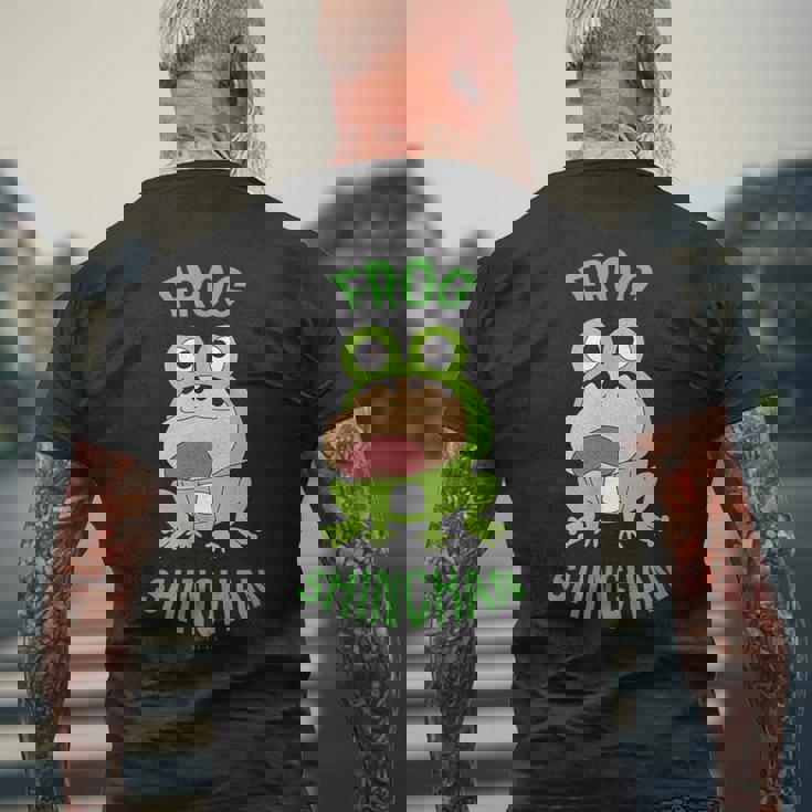 クレヨンしんちゃん カエルしんちゃん メンズTシャツ バックプリント 高齢者への贈り物