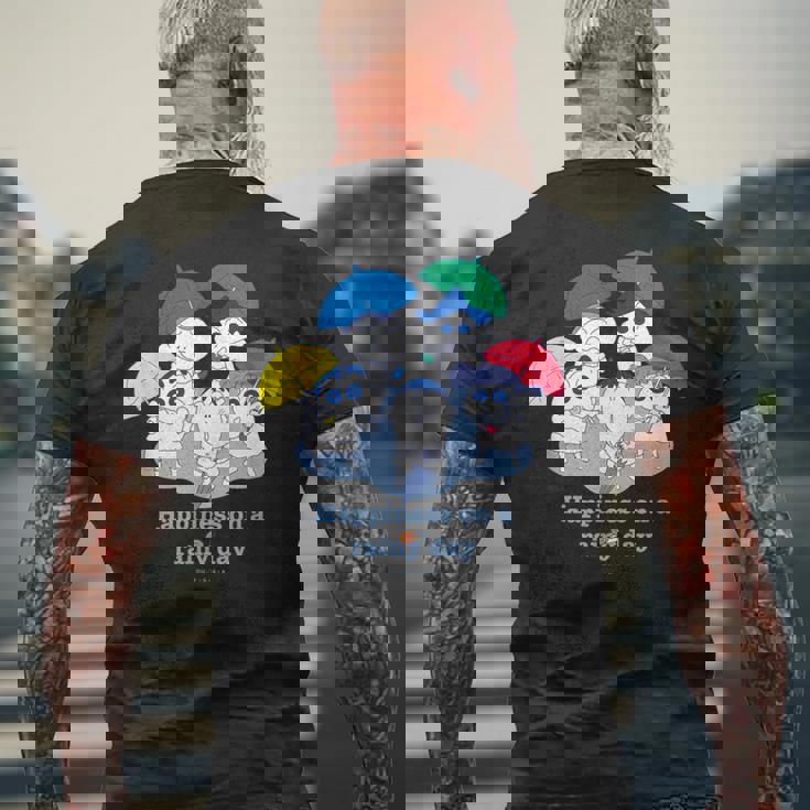 クレヨンしんちゃん カスカベ防衛隊 雨の日 メンズTシャツ バックプリント 高齢者への贈り物