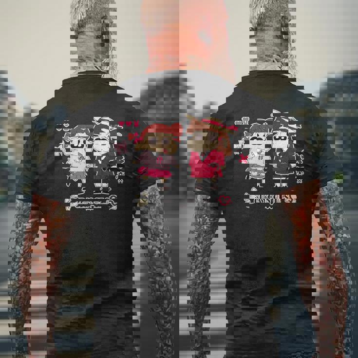 クレヨンしんちゃん クレヨンガールズ メンズTシャツ バックプリント 高齢者への贈り物