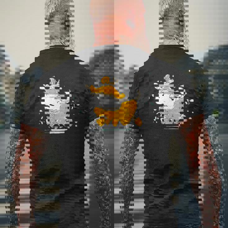 クレヨンしんちゃん シロ 雨降りおさんぽ メンズTシャツ バックプリント 高齢者への贈り物