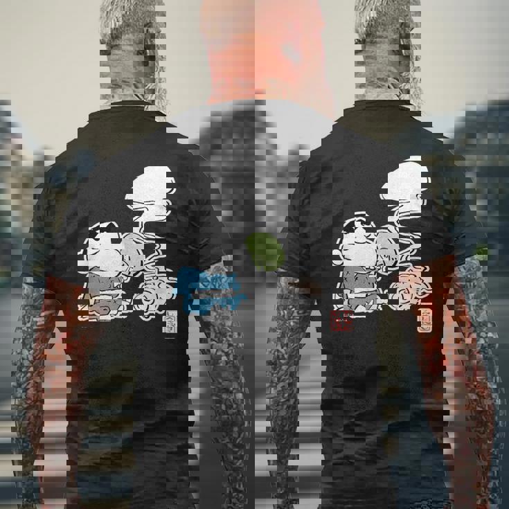 クレヨンしんちゃん 夏を感じる涼しげしんちゃん メンズTシャツ バックプリント 高齢者への贈り物