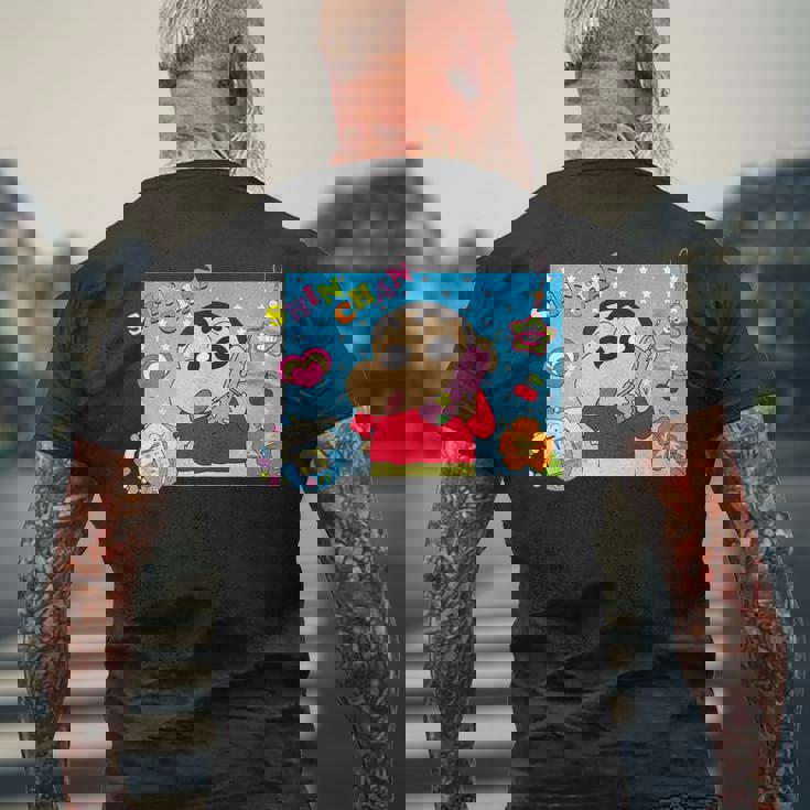 クレヨンしんちゃん 平成ごっこ しんちゃん メンズTシャツ バックプリント 高齢者への贈り物