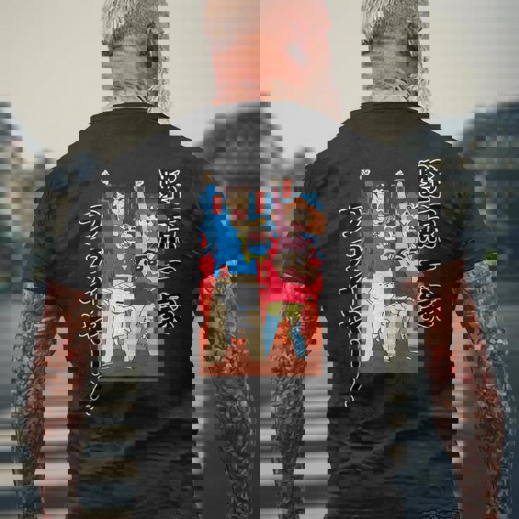 クレヨンしんちゃん 野原一家ファイヤー！！ メンズTシャツ バックプリント 高齢者への贈り物