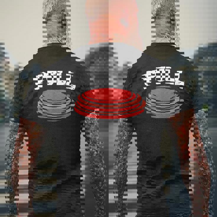 クレー射撃 スポーツ射撃 メンズTシャツ バックプリント 高齢者への贈り物