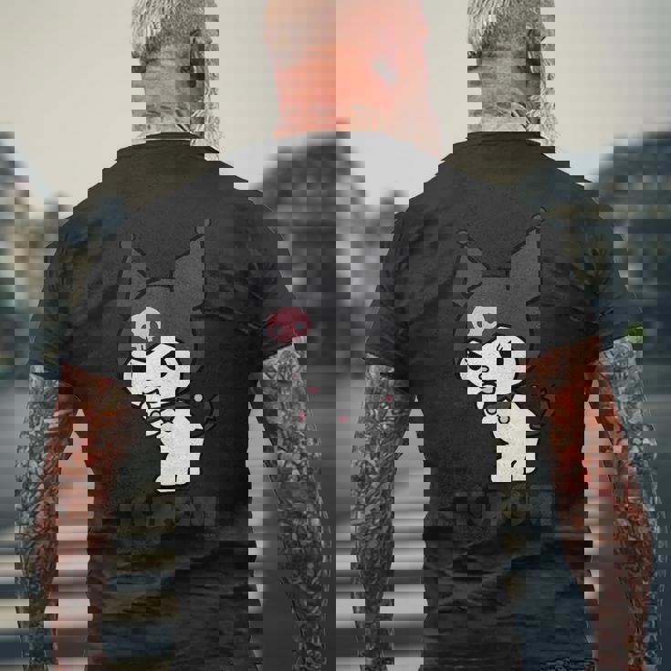 クロミ Usデザイン ふりむき メンズTシャツ バックプリント 高齢者への贈り物