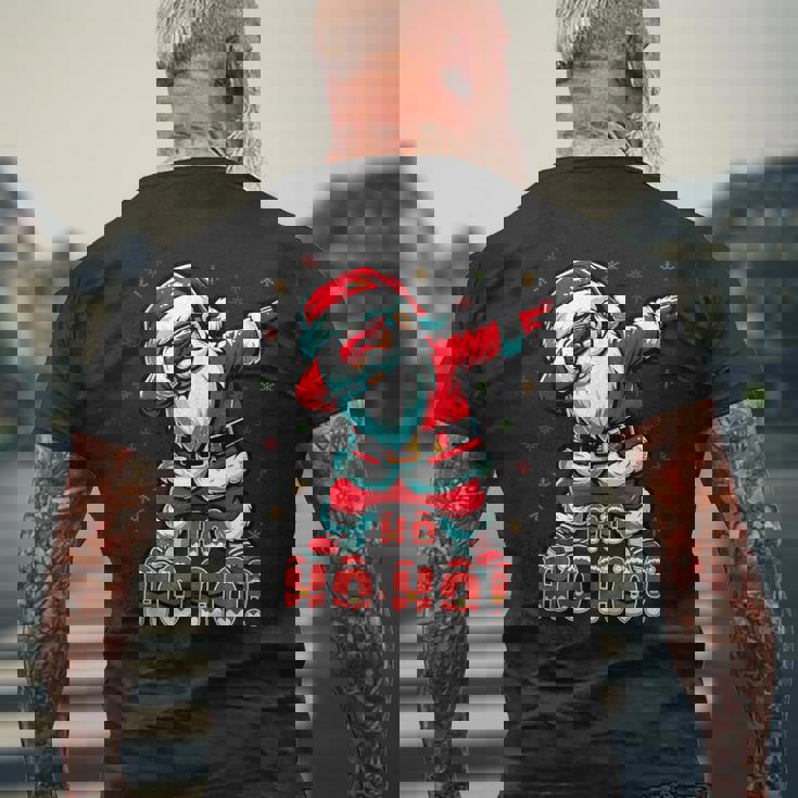 クールなサンタクロースダブダンシング クリスマス 面白いクリスマスダビング メンズTシャツ バックプリント 高齢者への贈り物