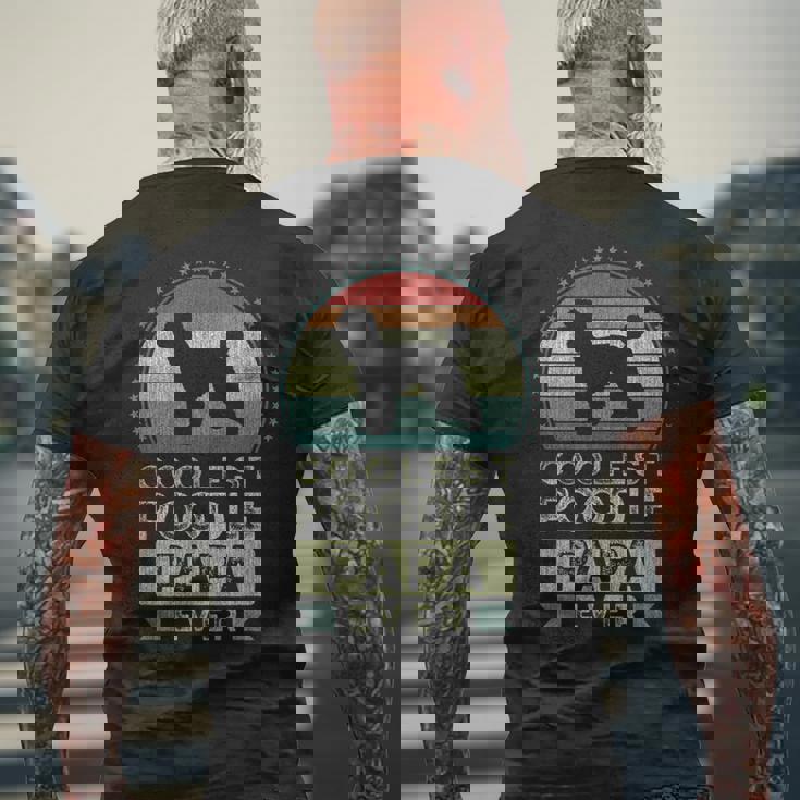 クールなプードル・パパ、父の日 メンズTシャツ バックプリント 高齢者への贈り物