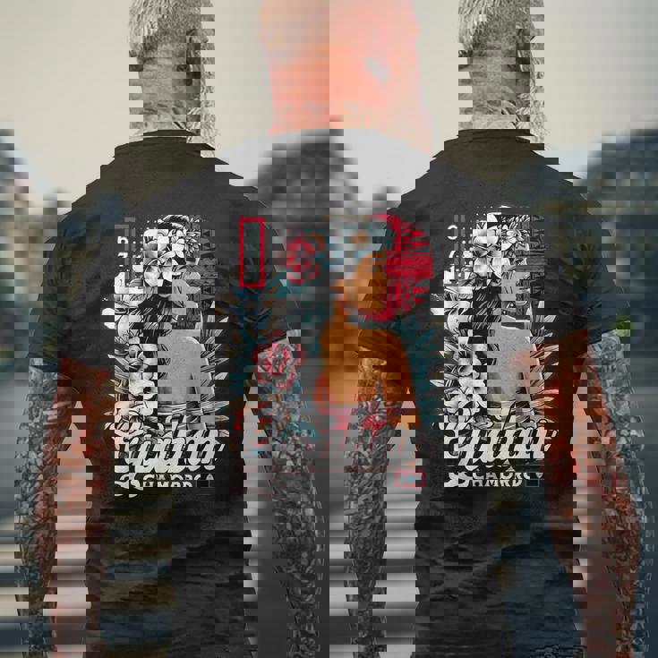 グアム チャモロ グアハン 671 グアム メンズTシャツ バックプリント 高齢者への贈り物